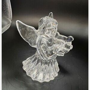 Baccarat Crystal Angel Playing Harp